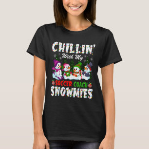 Chillen mit meinem Fußballtrainer Schneemäuse Weih T-Shirt