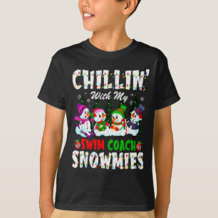 Chillen mit meinem Schwimmcoach Snowmies Weihnacht T-Shirt