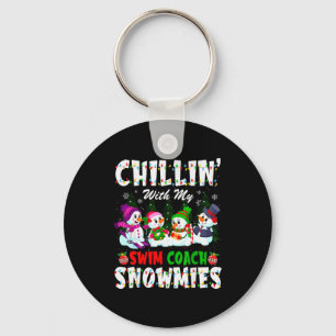 Chillen mit meinem Schwimmcoach Snowmies Xmas Schw Schlüsselanhänger