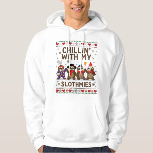 Chillen mit meinen Faultier-Freunden Lustiges Faul Hoodie