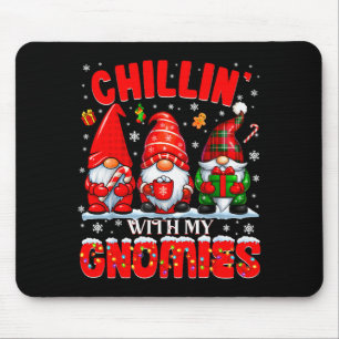 Chillen mit meinen Gnomies Karierte Gnom-Pyjamas W Mousepad