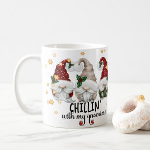 Chillen mit meinen Gnomies Lustiger Weihnachts-Gno Kaffeetasse