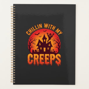Chillen mit meinen Kumpels Halloween T-Shirt Desig Planer