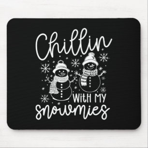 Chillen mit meinen Schneefreunden Weihnachtsmann S Mousepad