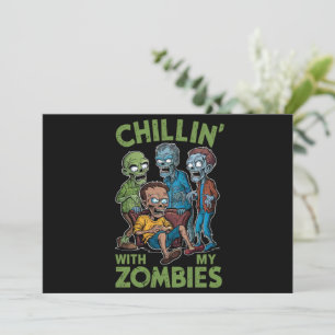 Chillen mit meinen Zombies Halloween Jungen Kinder Einladung