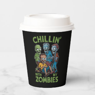 Chillen mit meinen Zombies Halloween Jungen Kinder Pappbecher