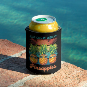Chillen mit meiner Ananas-Sonnenbrille Tropical  Dosenkühler