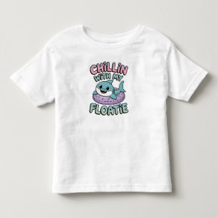 Chillen mit meiner Schwimmhilfe Hai-Baby Kleinkind T-shirt