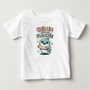 Chillen mit meiner Schwimmhilfe Hai Baby T-shirt