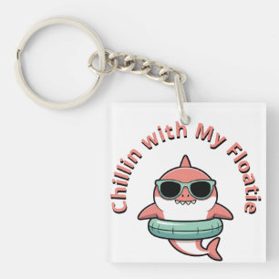 Chillen mit meiner Schwimmhilfe Shark Baby Kids Schlüsselanhänger
