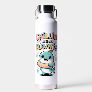 Chillen mit meiner Schwimmhilfe Shark Baby Kids Trinkflasche