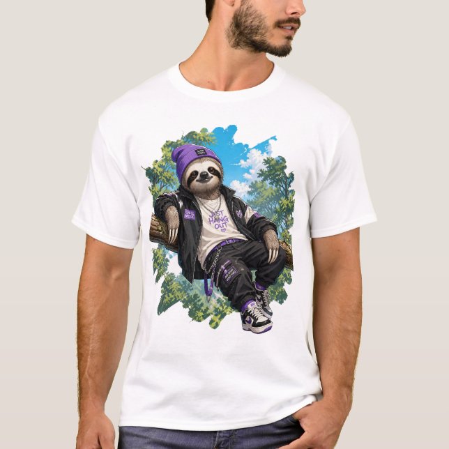 Chillen Sloth T-Shirt (Vorderseite)