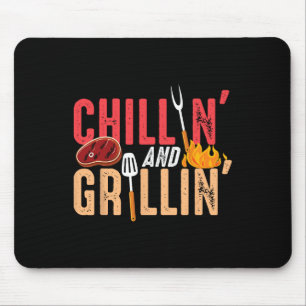 Chillen und Grillen Byrbecue-Party Mousepad