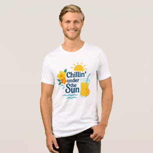 Chillen unter der Sonne – Sommer Strand T-Shirt Tri-Blend Shirt