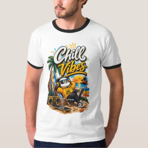 Chillige Vibes – Tropisches Sommer-Good-Vibes-Desi T-Shirt