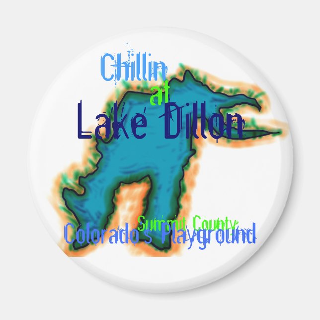 Chillin am Lake Dillon-Magnet Magnet (Vorne)