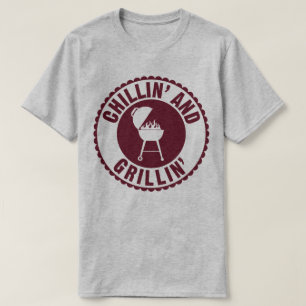 Chillin' and Grillin' GRILLEN Koch Cook Spaß T -  T-Shirt