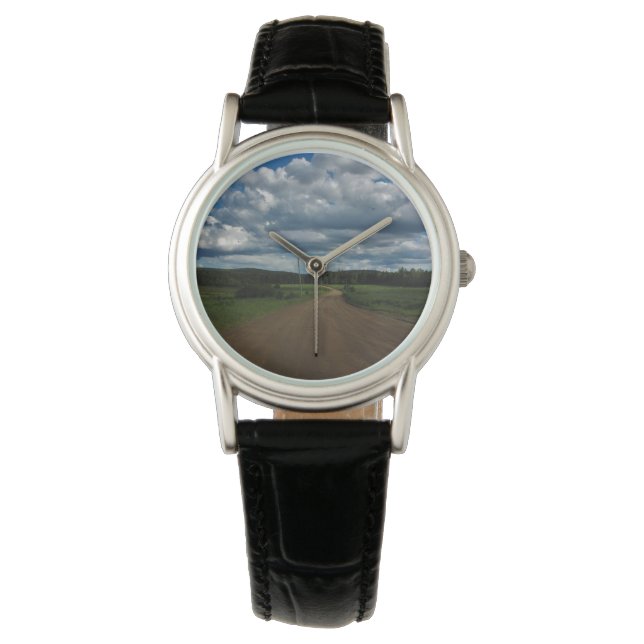 Chillin auf einem Schotterweg Armbanduhr (Vorderseite)