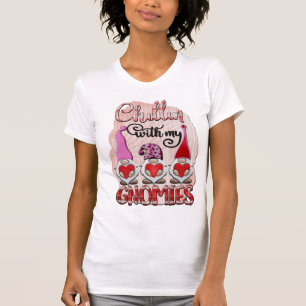 Chillin Avec Mes Gnomies T-shirt Femme Blanche