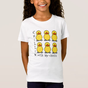 Chillin avec mon T-shirt drôle de filles de