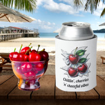 Chillin", Cherries 'n' Cheerful Vibes Stylish Red
