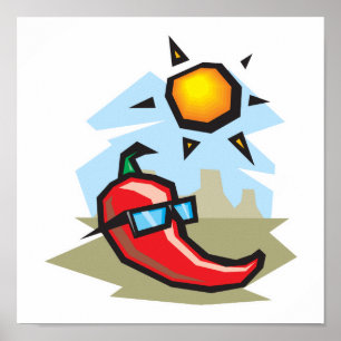 Chillin Chili Pfeffer Poster