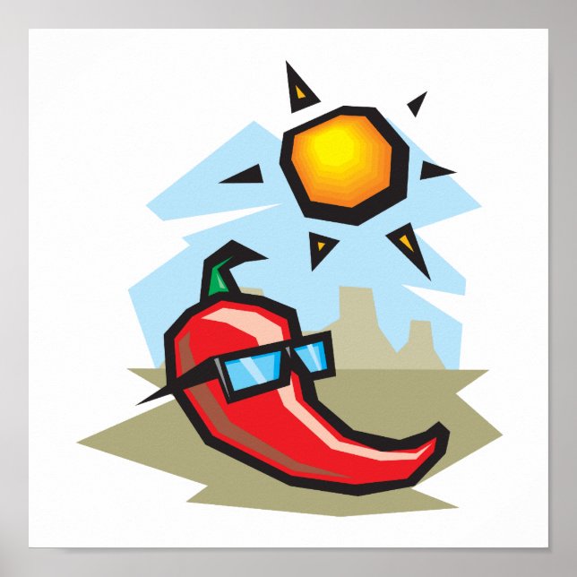 Chillin Chili Pfeffer Poster (Vorne)