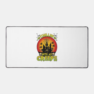 Chillin Creeps Spukhaus Halloween Hexen Sku Schreibtischunterlage