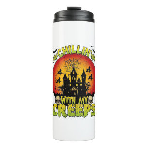 Chillin Creeps Spukhaus Halloween Hexen Sku Thermosbecher