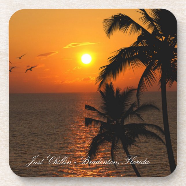 Chillin' Dessous de verre Un goût de Floride (Devant)