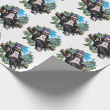 Chillin' Faultier-Geschenkpapier