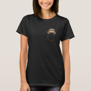 Chillin Faultier Pocke Tier In Deiner Tasche T-Shirt