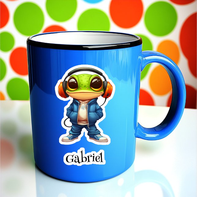 Chillin' Frog Sticker Vinyl Personnalisé (Créateur téléchargé)