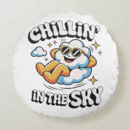 Chillin' in Sky Decorative Cloud Pillow Rundes Kissen