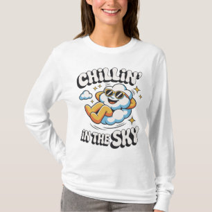 Chillin' in Sky Retro Cloud Design für den Sommer T-Shirt