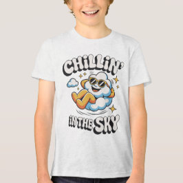 Chillin' in Sky Retro Cloud Design für den Sommer Tri-Blend Shirt