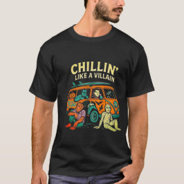 Chillin' like a Villain - Retro Monster T-Shirt