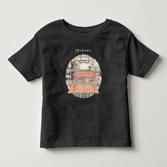 Chillin' mit FRIENDS™ Cartoon Kleinkind T-shirt (Vorderseite)