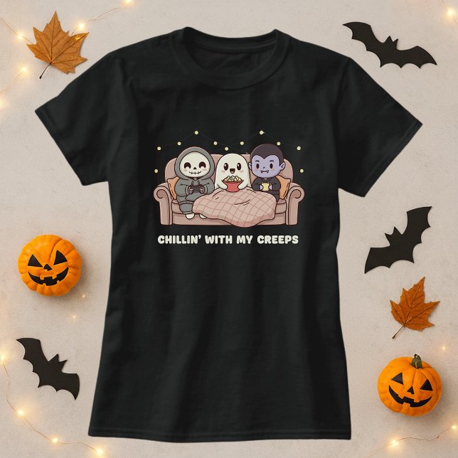 Chillin" mit meinem Creeps-Shirt; Niedliches Hallo T-Shirt (Von Creator hochgeladen)