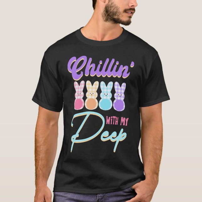 Chillin' mit meinem Peep Funny Ostersonnigen T-Shirt (Vorderseite)