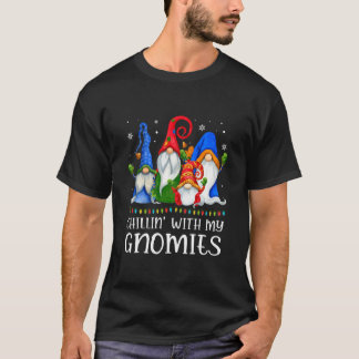 Chillin mit meinem Shirt Gnomies Funny Gnome Xmas 