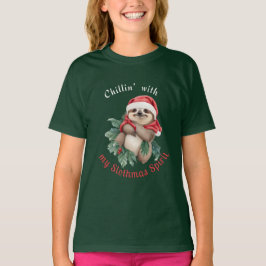 Chillin mit meinem Slothmas Spirit Niedlich Sloth T-Shirt
