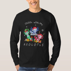 Chillin mit meinen Axolotls Weihnachts Pajamas Fam T-Shirt