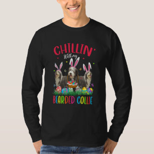 Chillin' mit meinen bärtigen Collie Ostereiern glü T-Shirt