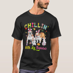 Chillin' mit meinen Bunnies Niedliche Bunny Bulldo T-Shirt