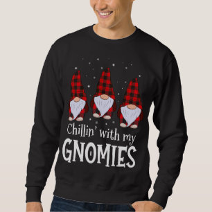 Chillin' mit meinen Gnomies Buffalo Red Kariert Ch Sweatshirt