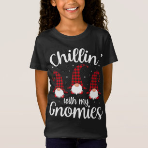 Chillin' mit meinen Gnomies Buffalo Red Kariert Ch T-Shirt