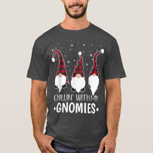 Chillin mit meinen Gnomies Santa Gnome Weihnachten T-Shirt