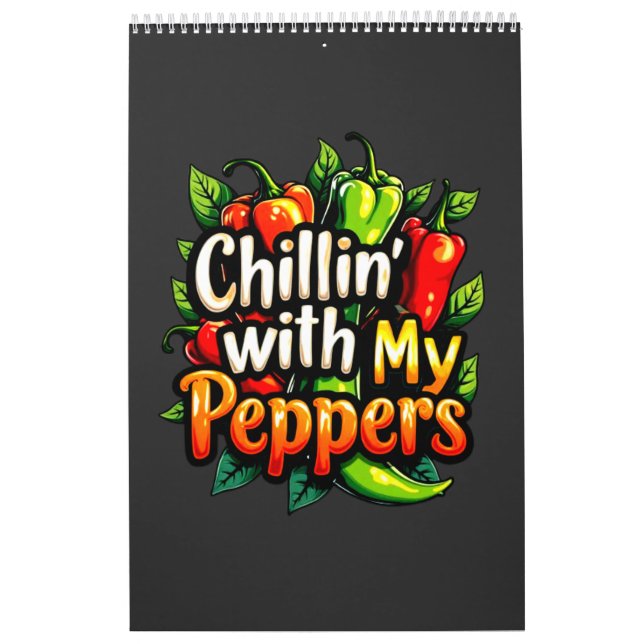 Chillin' mit meinen Paprikaschoten - Farbiger Chil Kalender (Titelbild)