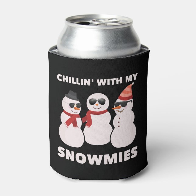 Chillin' mit meinen Schneemassen Dosenkühler (Kanne Vorderseite)